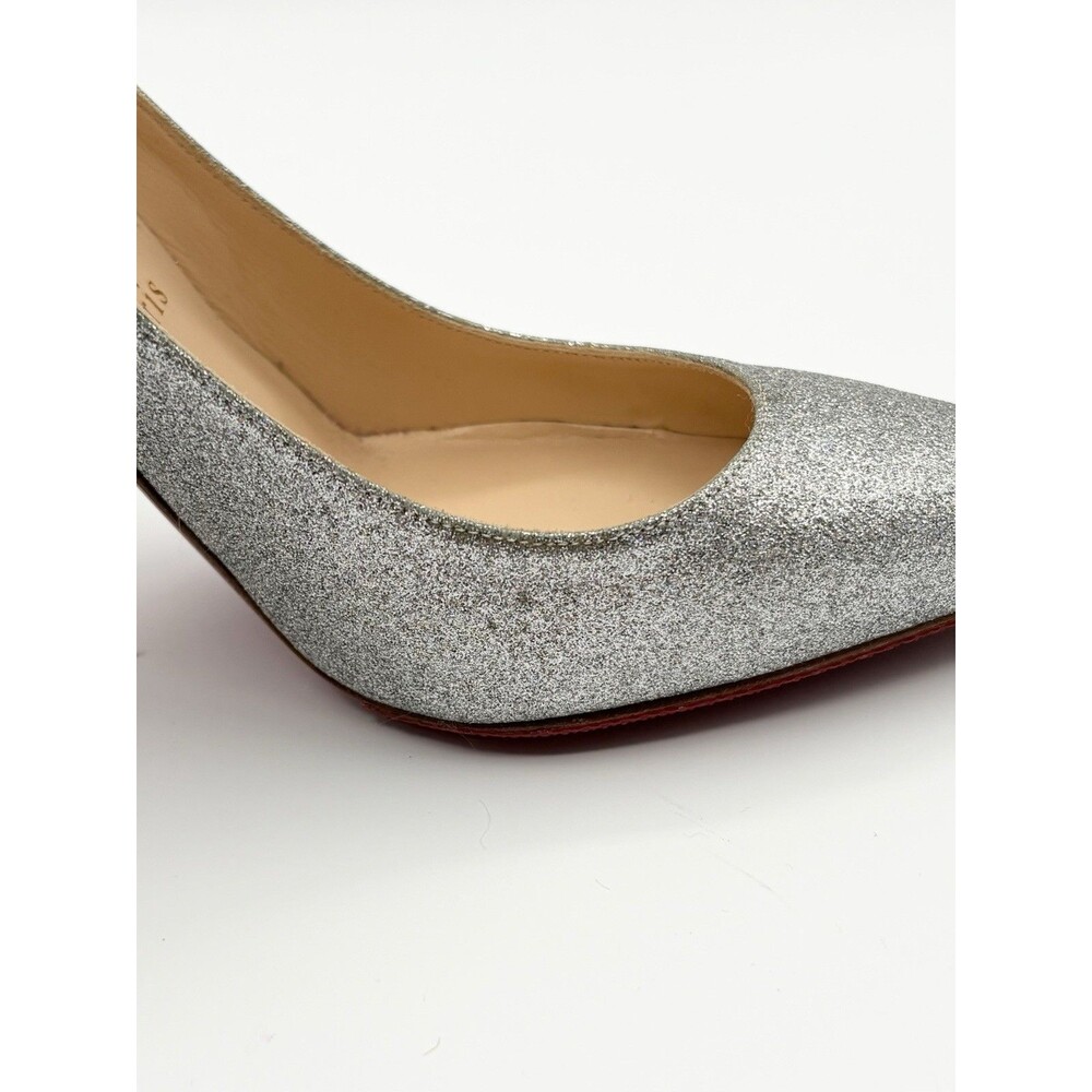 Christian Louboutin Sparkling Silver Heels - Picture 12 of 16